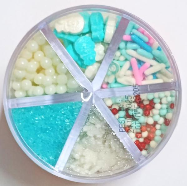 Great Value Frosty the Snowman Sprinkle Mix Set Streusel zum Dekorieren 94gr Import USA